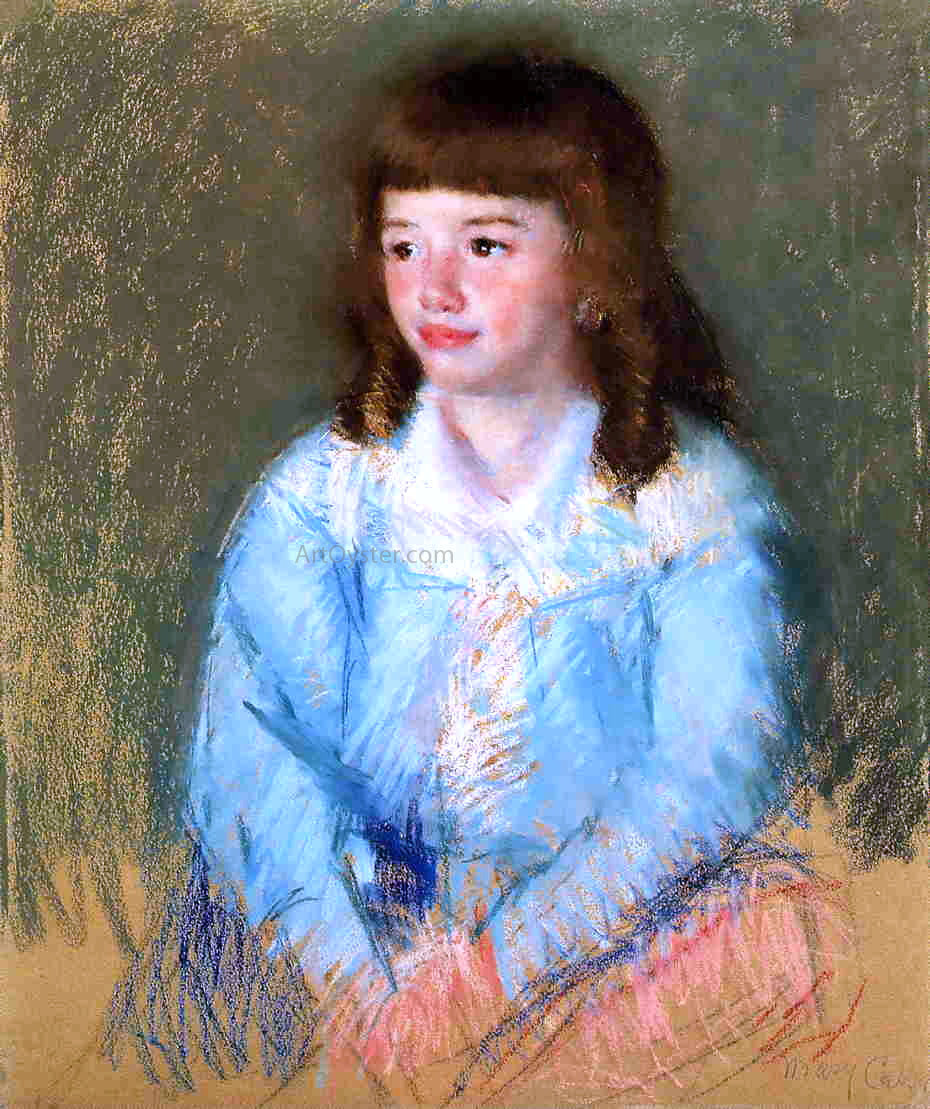 Mary Cassatt Young Boy in Blue - Canvas Print