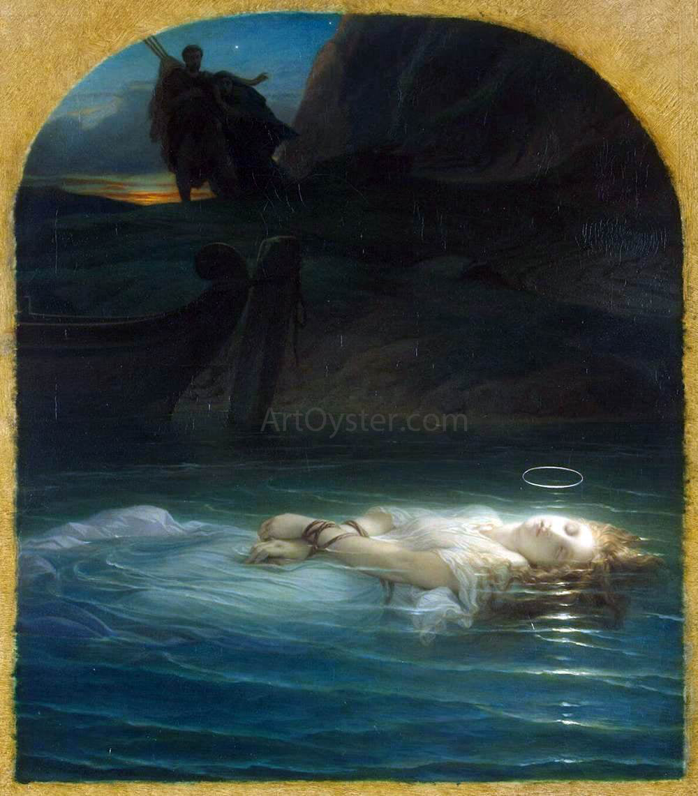 Paul Delaroche Young Christian Martyr - Canvas Print