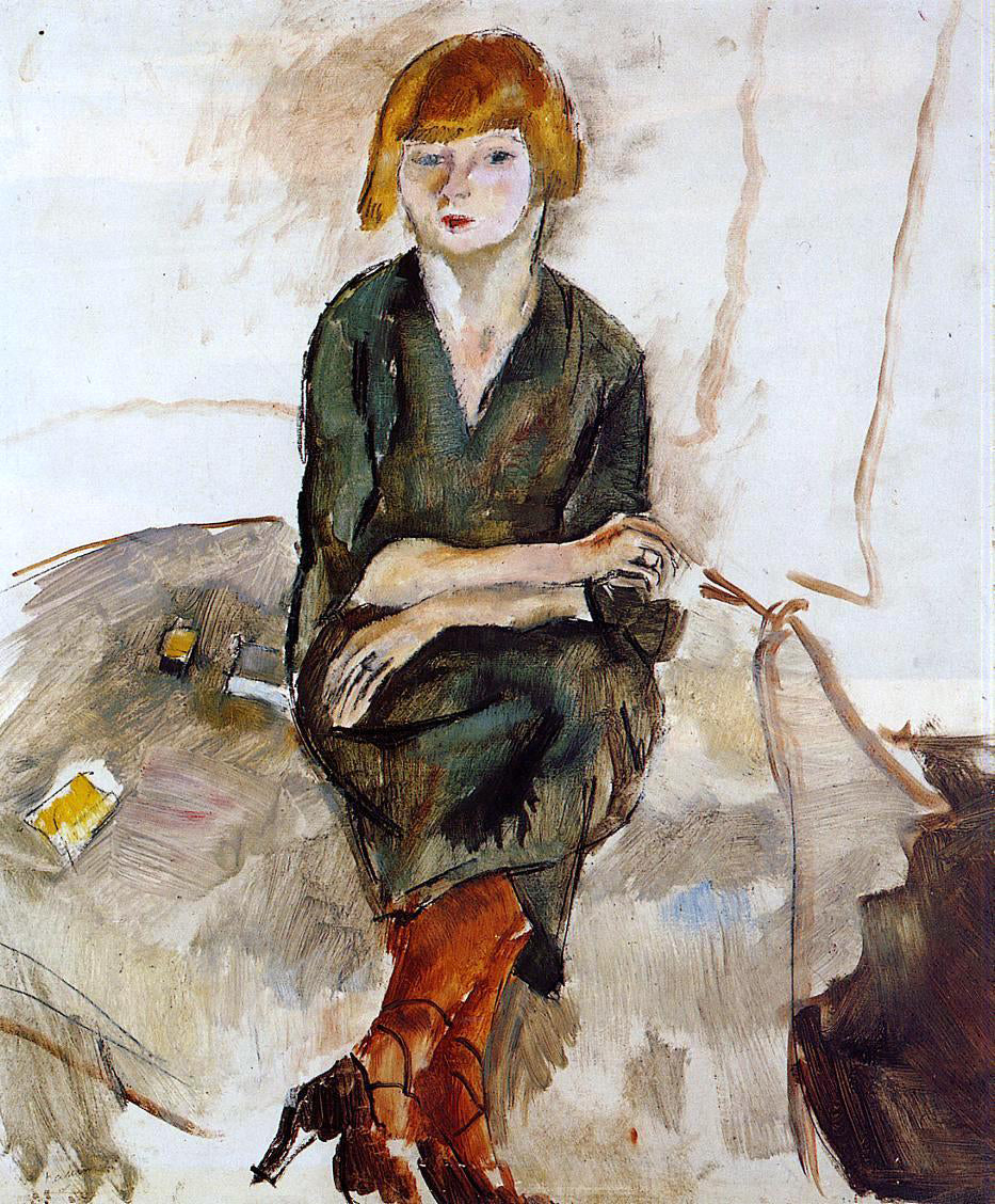 Jules Pascin Young English Woman - Canvas Print