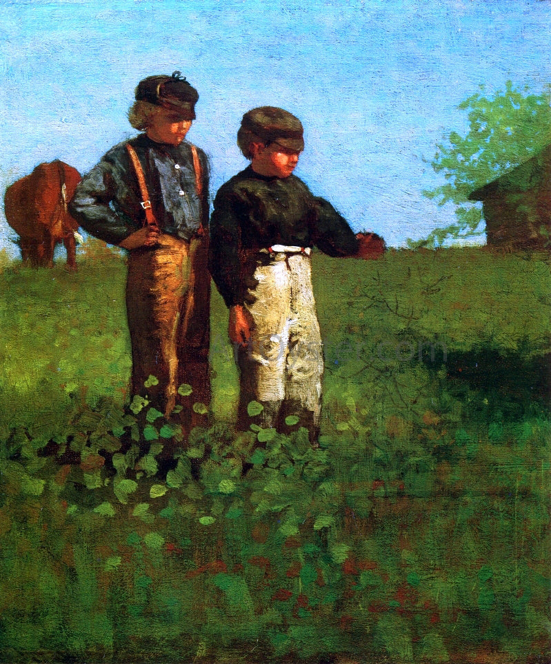 Winslow Homer Young Farmers - Canvas Print