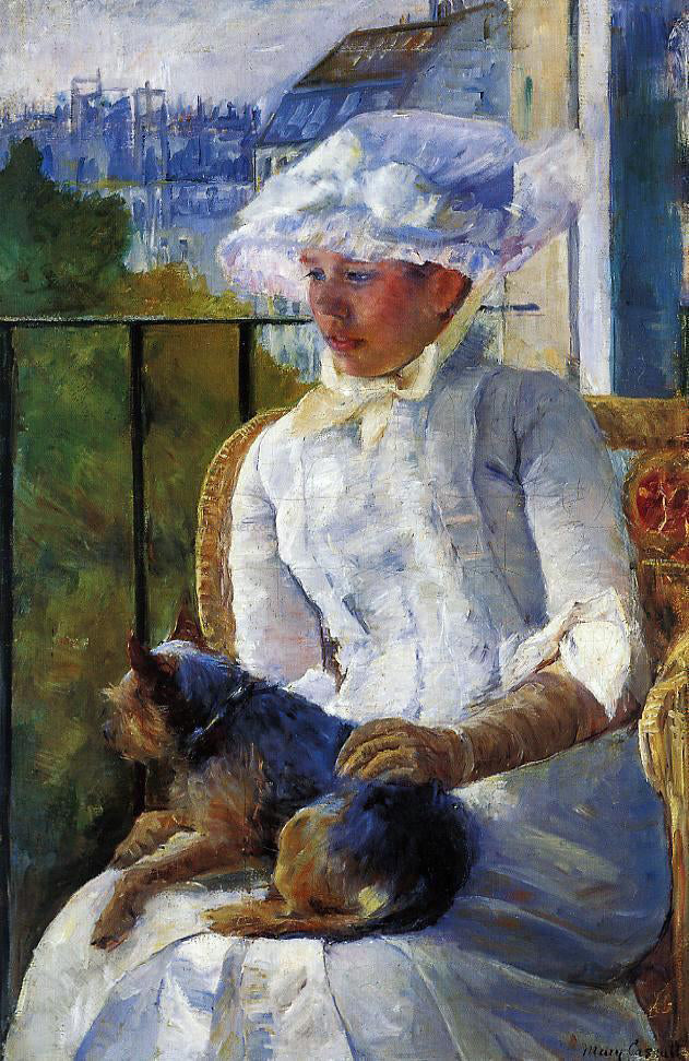 Mary Cassatt Young Girl at a Window - Canvas Print
