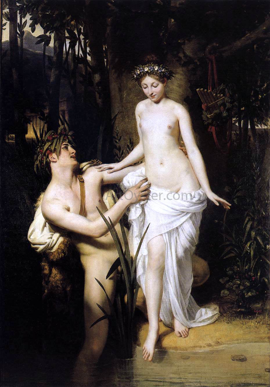 Joseph-Desire Court Young Girl at the Scamander River - Canvas Print