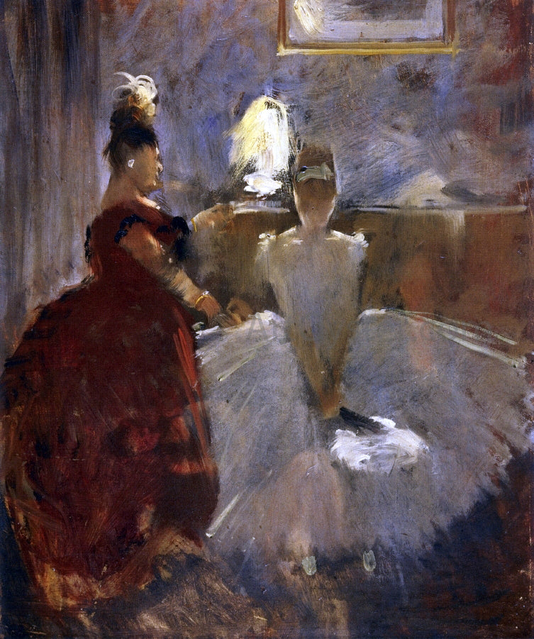 Jean-Louis Forain Young Girl Dressing Herself - Canvas Print