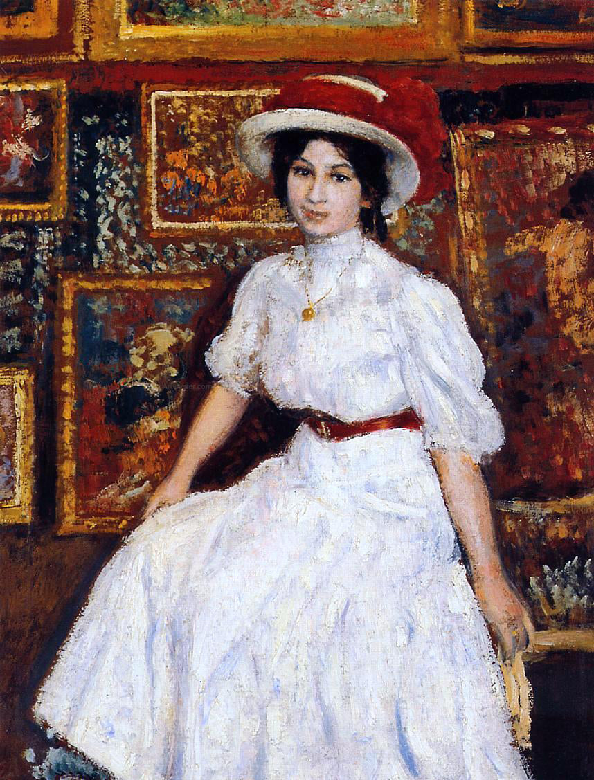 Georges Lemmen Young Girl in White - Canvas Print