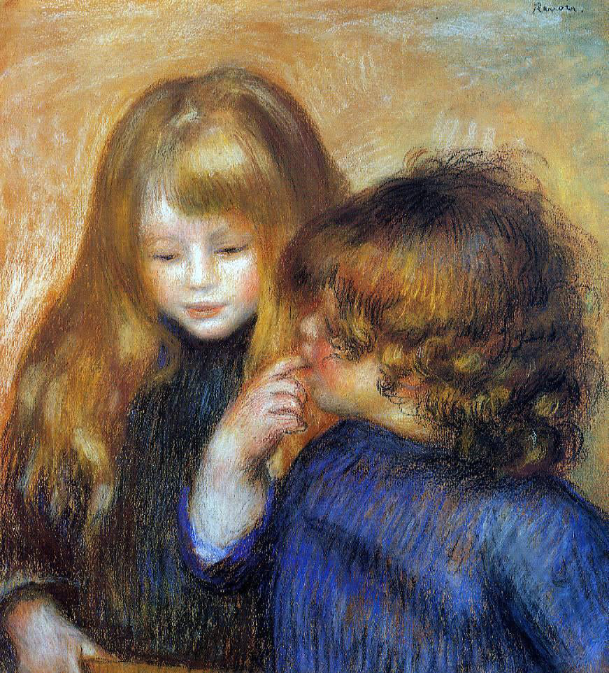 Pierre Auguste Renoir Young Gypsy Girls - Canvas Print