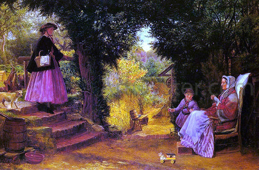 Richard Redgrave Young Lady Bountiful - Canvas Print