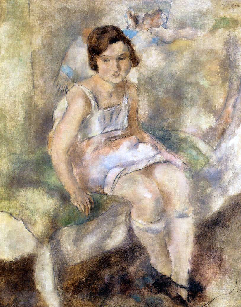 Jules Pascin Young Marcelle - Canvas Print