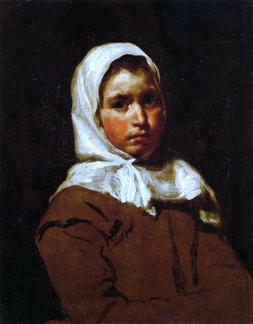Diego Velazquez Young Peasant Girl - Canvas Print