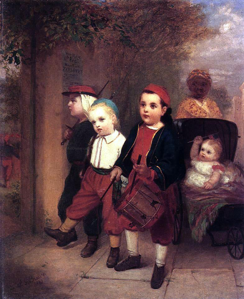 John George Brown Young Recruits - Canvas Print