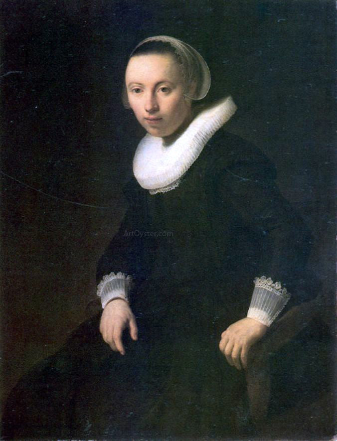 Rembrandt Van Rijn Young Woman in a Chair - Canvas Print