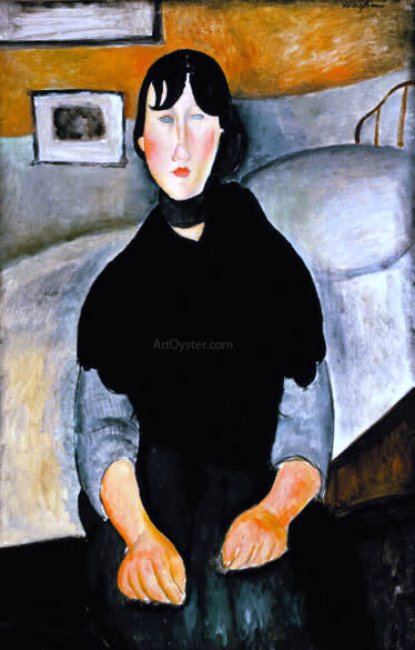 Amedeo Modigliani Young Woman of the People - Canvas Print