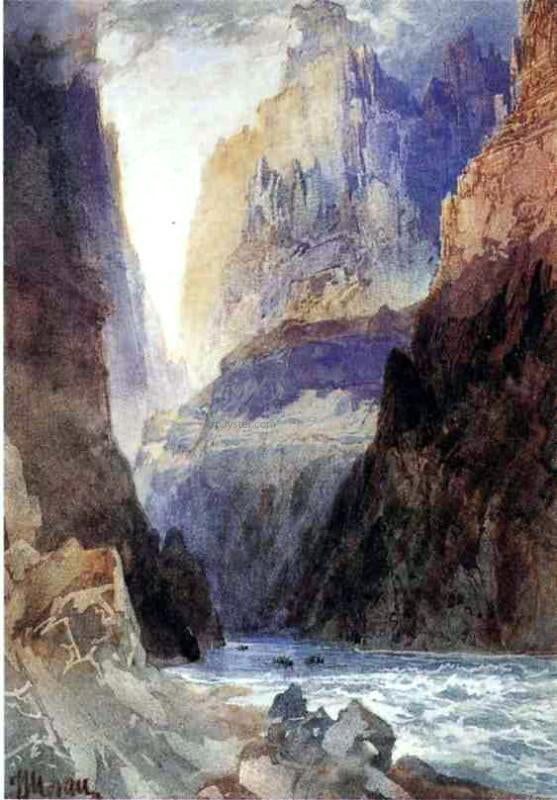 Thomas Moran Zion Canyon - Canvas Print