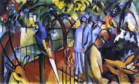 August Macke Zoological Garden I - Canvas Print