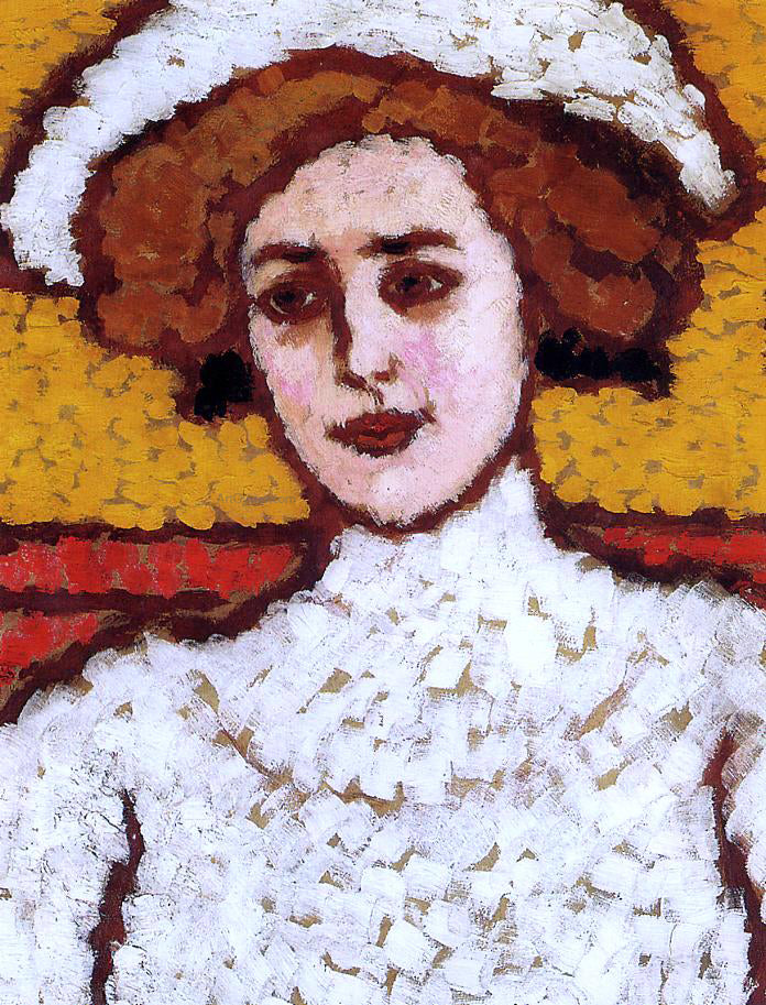 Jozsef Rippl-Ronai Zora in a Broad-Brimmed Hat - Canvas Print