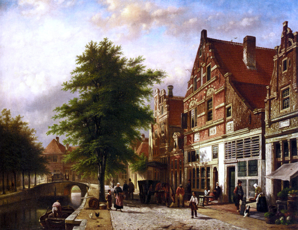 Johannes Franciscus Spohler Zuiderhavendijk In Enkhuizen - Canvas Print