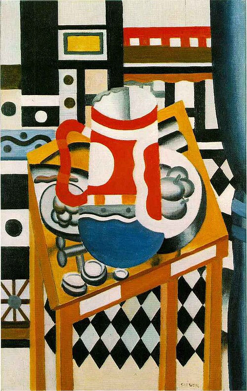 Fernand Leger Still Life with a Beer Mug - Canvas Print
