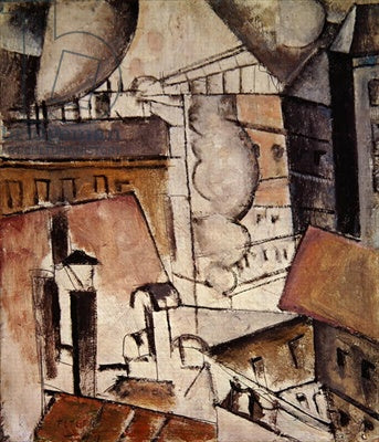 Fernand Leger Roofs in Paris - Canvas Print