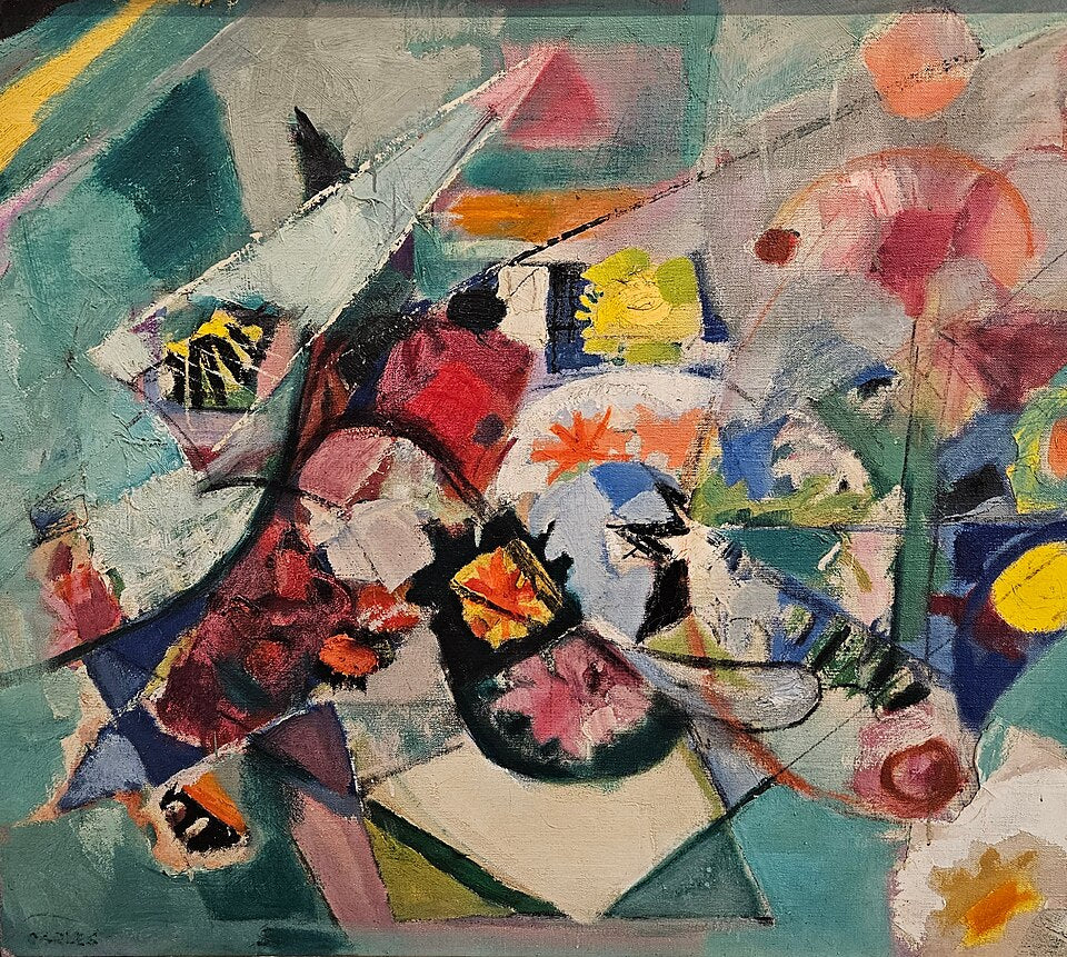 Arthur Beecher Carles Abstract Bouquet - Canvas Print