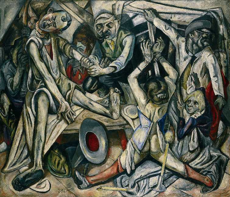 Max Beckmann The Night - Canvas Print