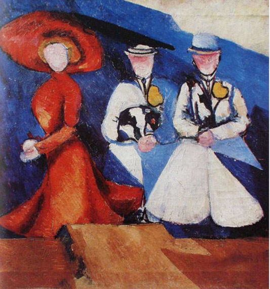 Aleksandra Ekster Three Female Figures - Canvas Print