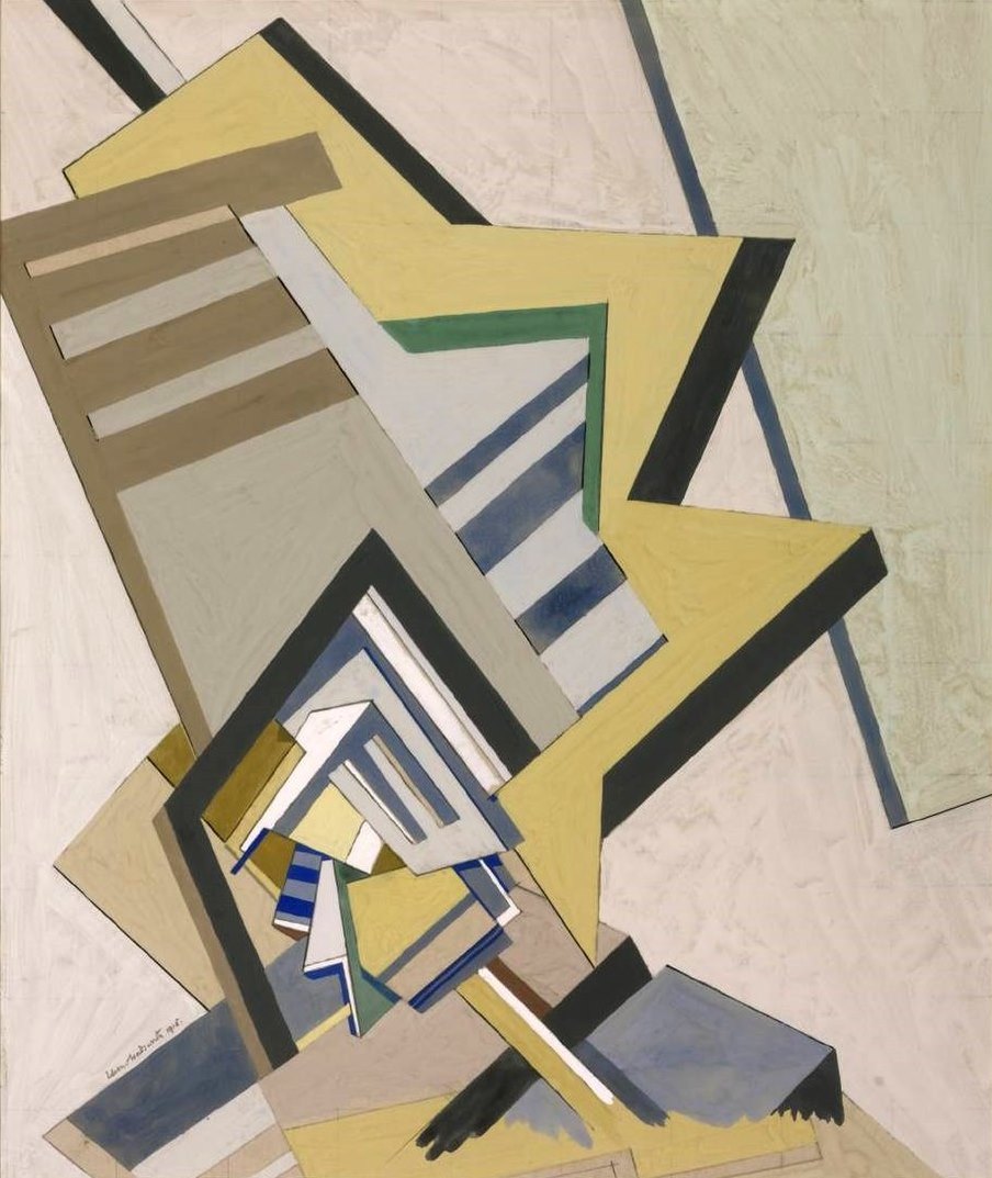 Edward Wadsworth Abstract Composition - Canvas Print