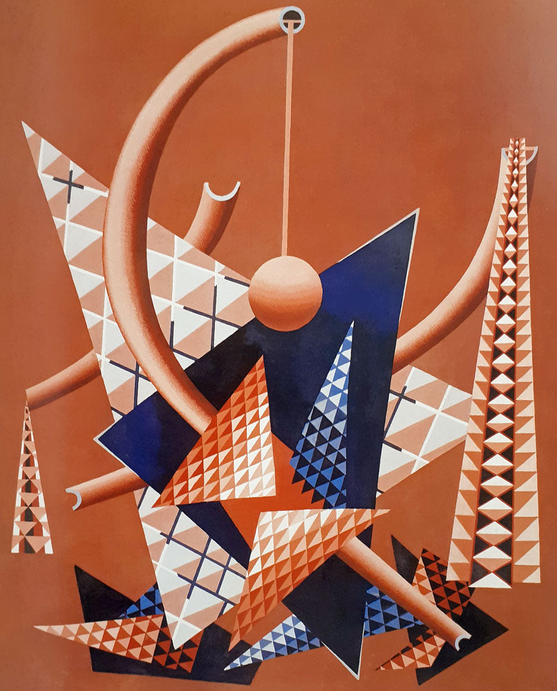 Edward Wadsworth Triangles - Canvas Print