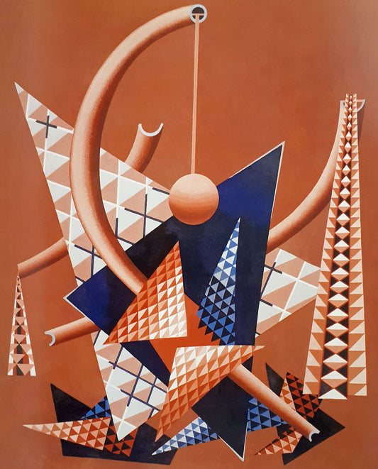 Edward Wadsworth Triangles - Canvas Print