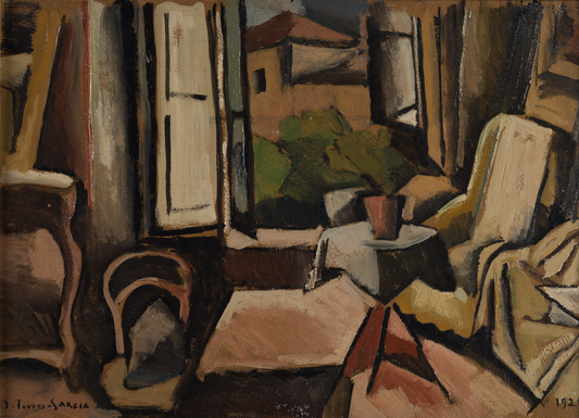 Joaquin Torres-Garcia Interior - Canvas Print