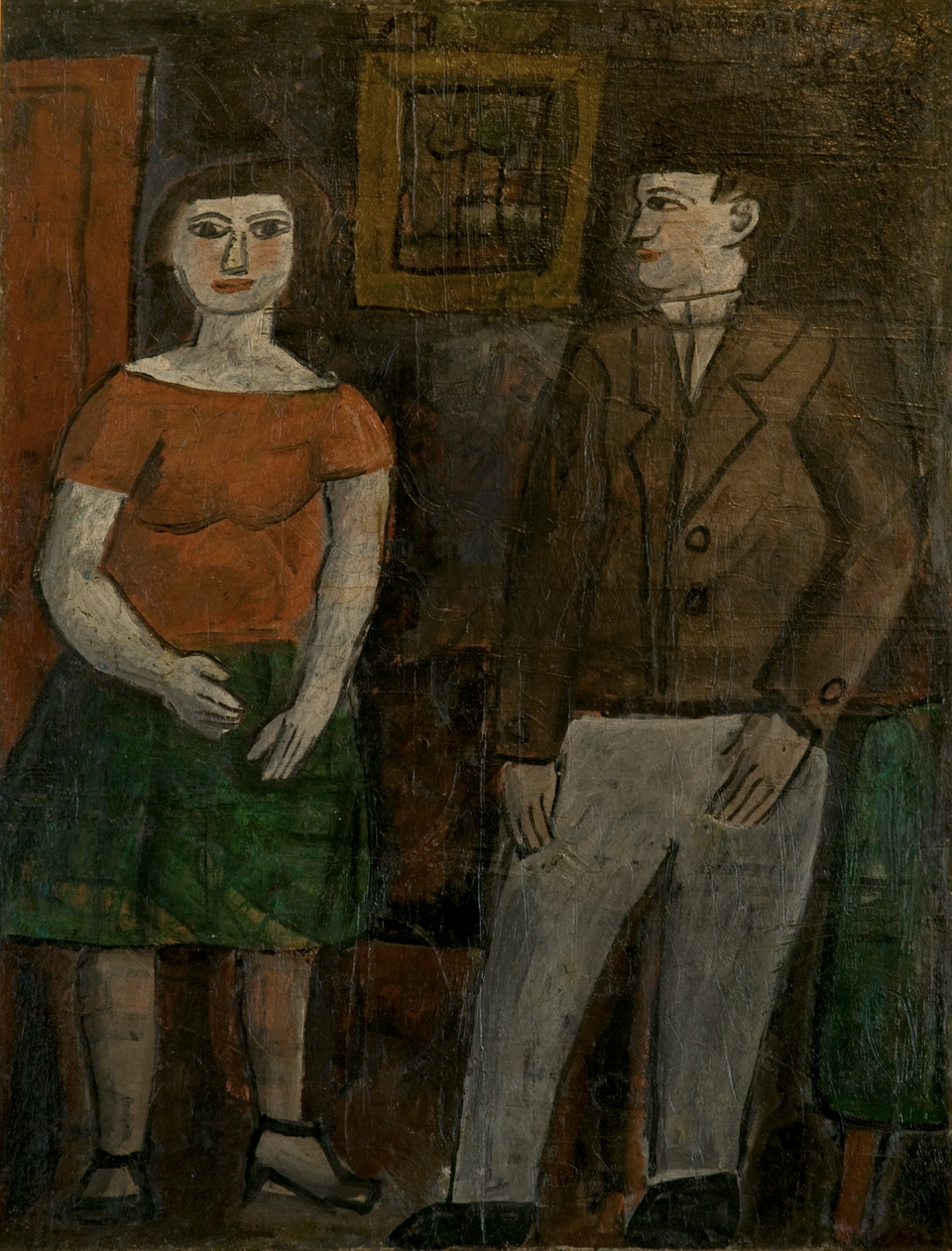 Joaquin Torres-Garcia Figuras - Canvas Print