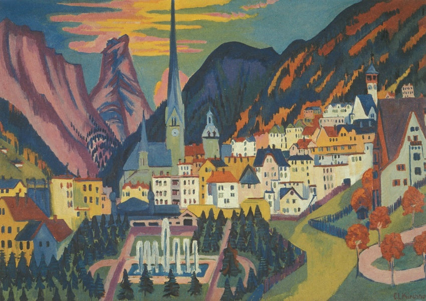 Ernst Ludwig Kirchner Davos in Summer - Canvas Print