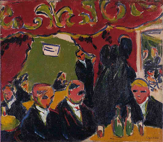 Ernst Ludwig Kirchner Tavern - Canvas Print