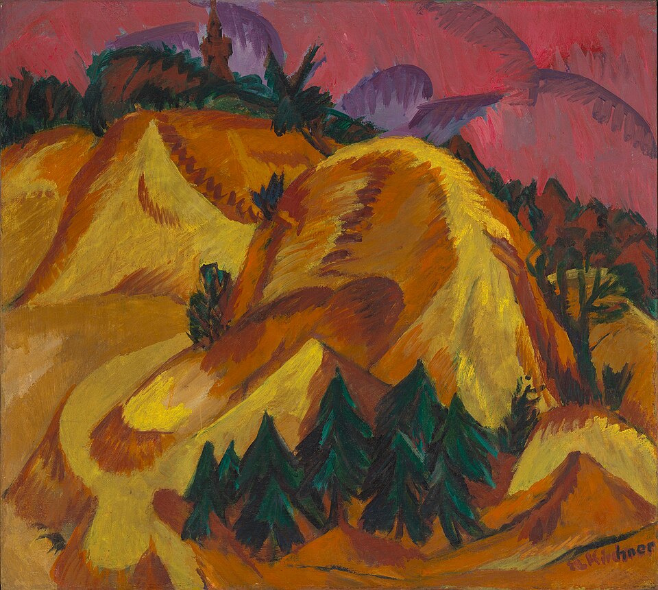 Ernst Ludwig Kirchner Sand Hills near Grunau - Canvas Print