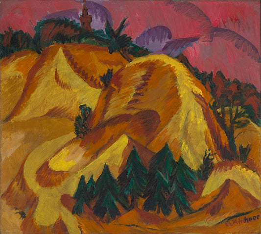 Ernst Ludwig Kirchner Sand Hills near Grunau - Canvas Print