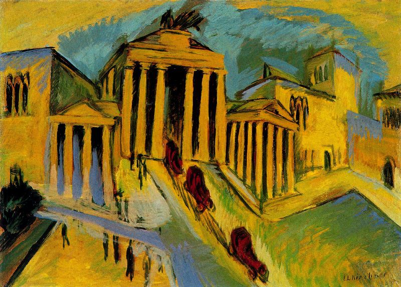 Ernst Ludwig Kirchner Brandenburger Tor - Canvas Print