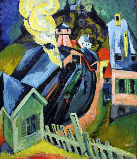 Ernst Ludwig Kirchner Königstein Station - Canvas Print