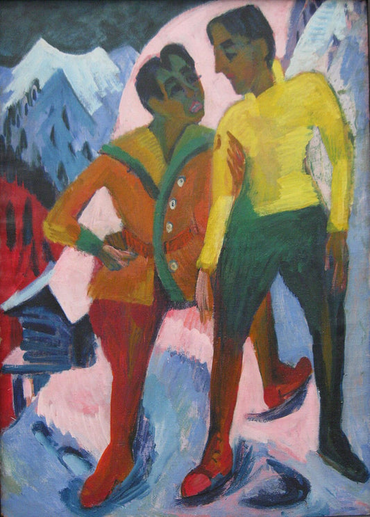 Ernst Ludwig Kirchner Two Brothers - Canvas Print