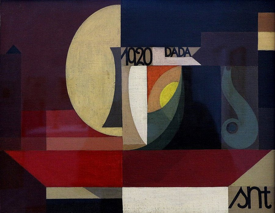 Sophie Taeuber-Arp Dada Composition - Canvas Print