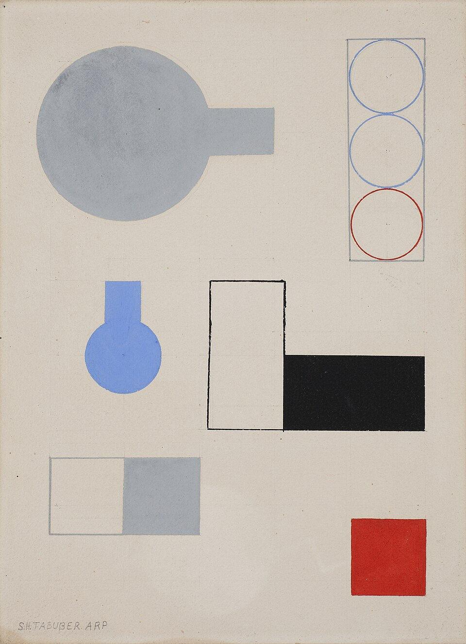 Sophie Taeuber-Arp Composition R - Canvas Print