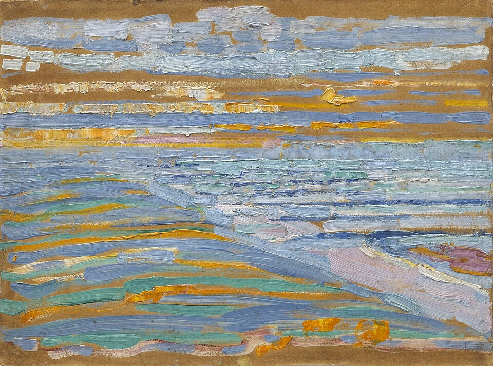 Piet Mondrian View from the Dunes with Beach and Piers, Domburg - Canvas Print
