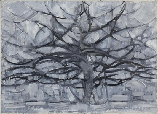 Piet Mondrian Gray Tree - Canvas Print