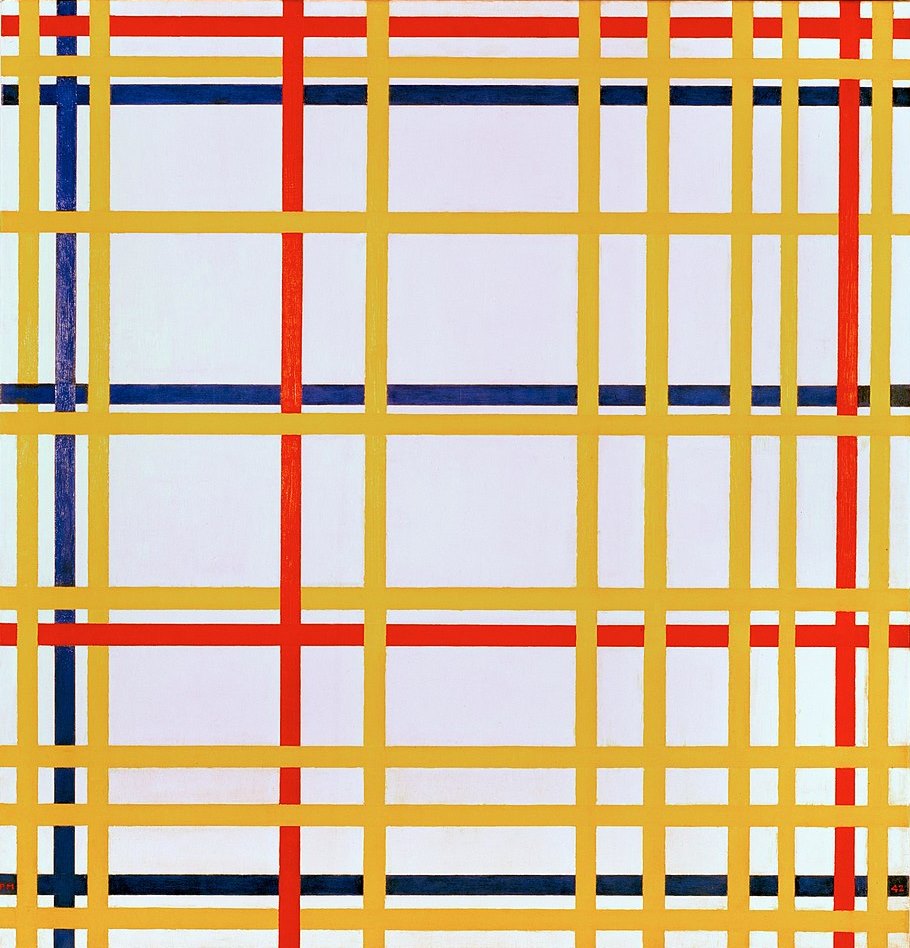 Piet Mondrian New York City - Canvas Print
