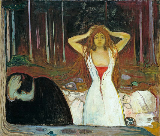 Edvard Munch Ashes - Canvas Print