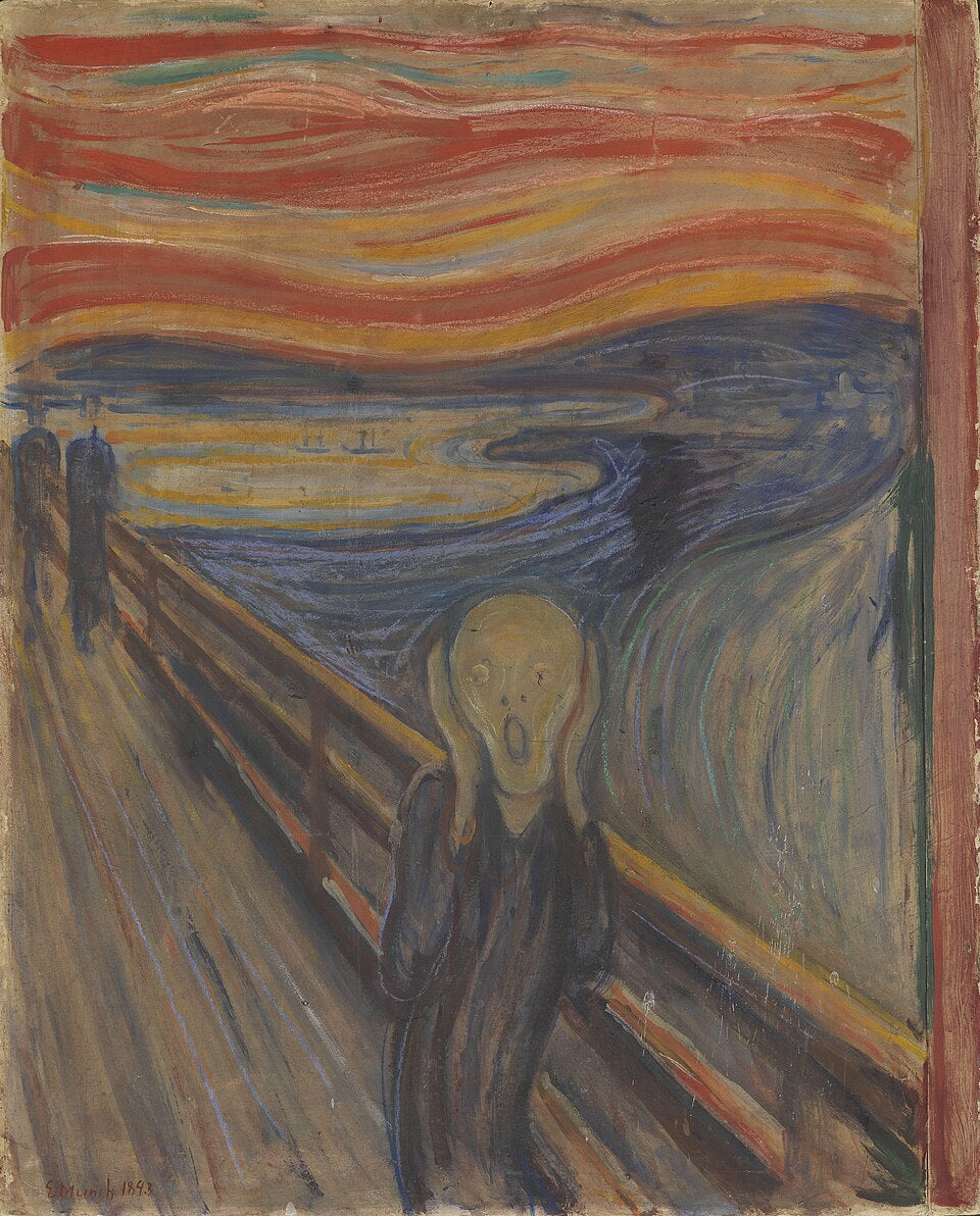 Edvard Munch The Scream, 1893, Displayed - Canvas Print