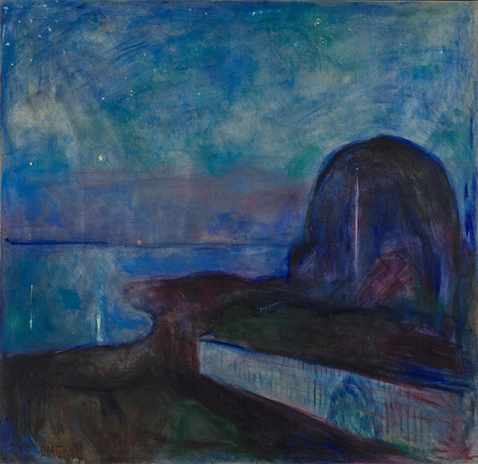 Edvard Munch Starry Night, 1893 - Canvas Print