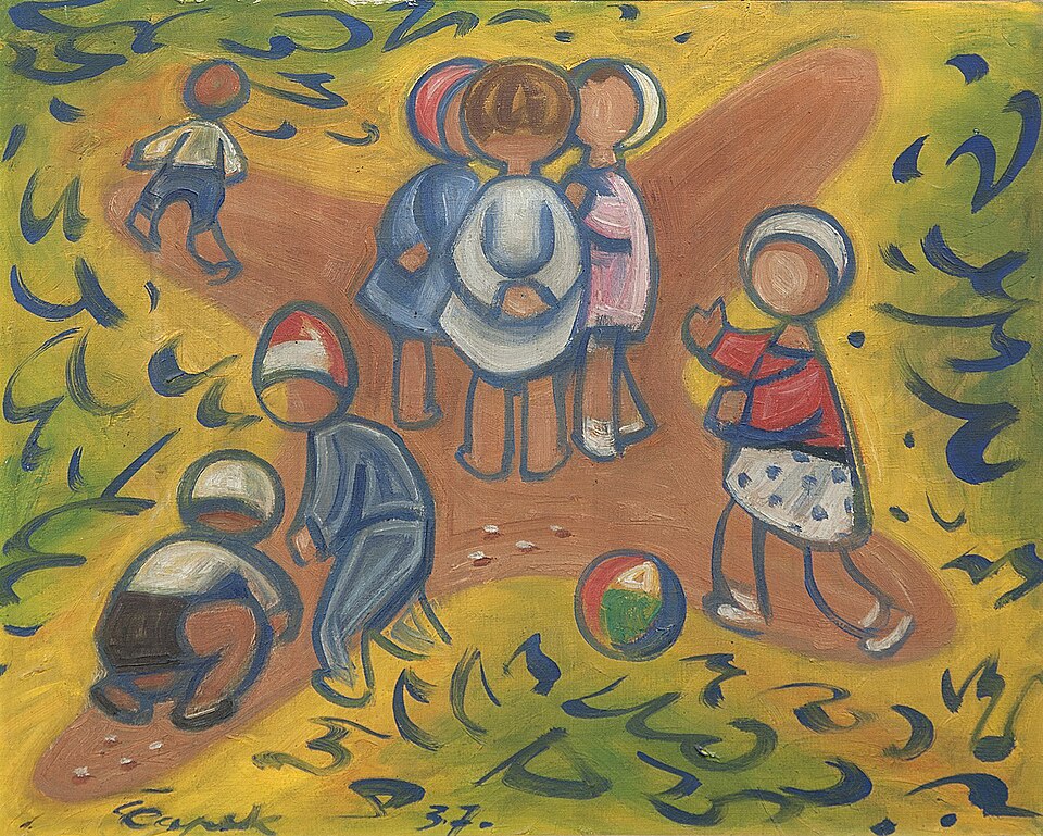 Josef Capek Game - Canvas Print