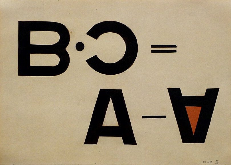Laszlo Moholy-Nagy Typographic Collage - Canvas Print