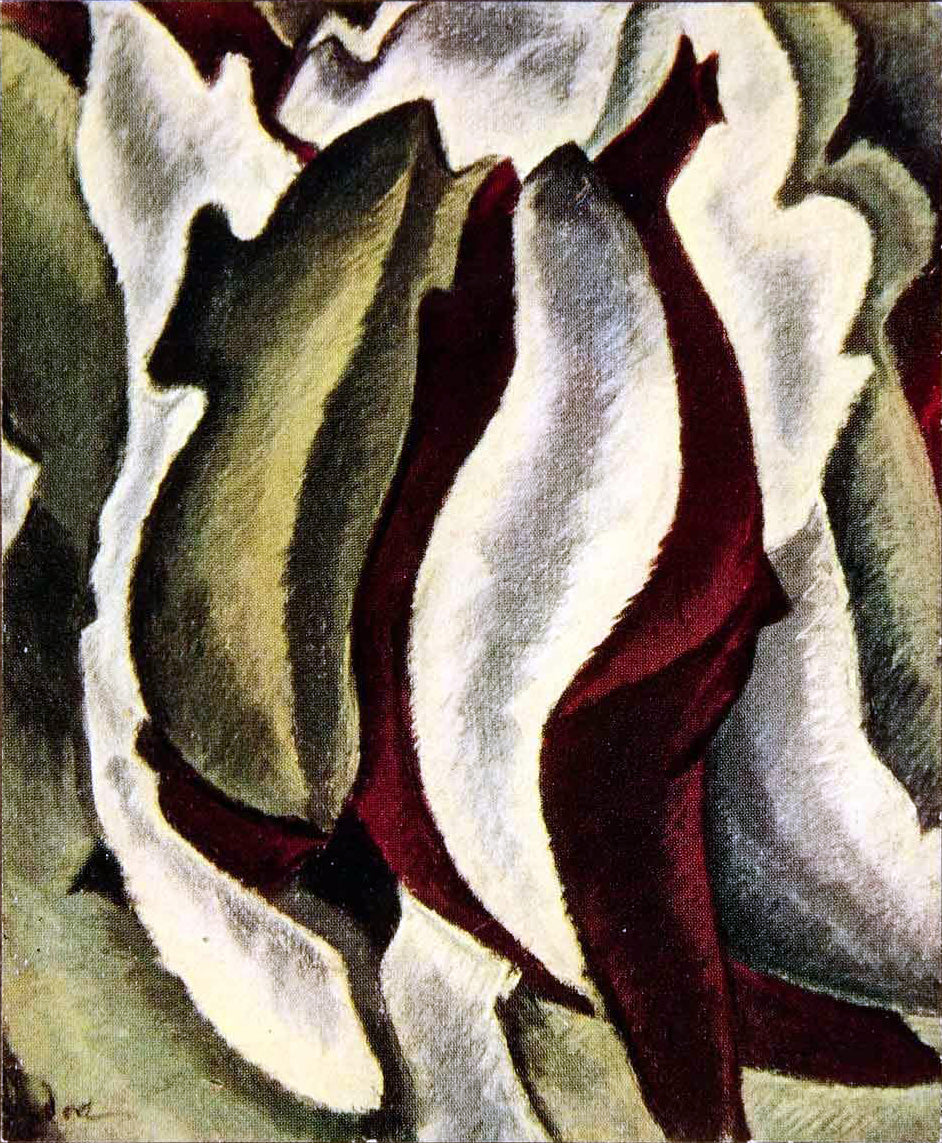 Arthur Dove Based on Leaf Forms and Spaces - Canvas Print