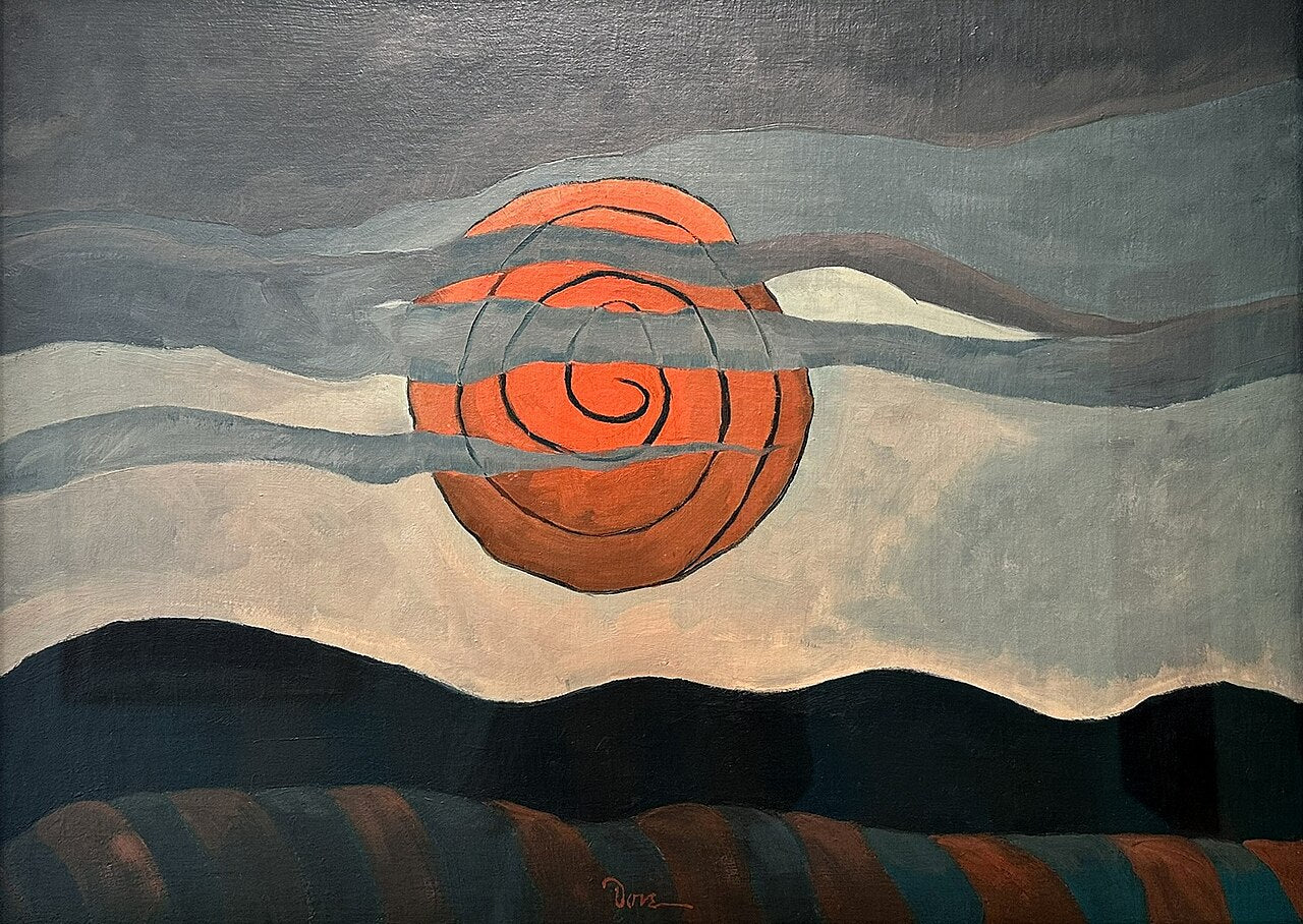 Arthur Dove Red Sun - Canvas Print