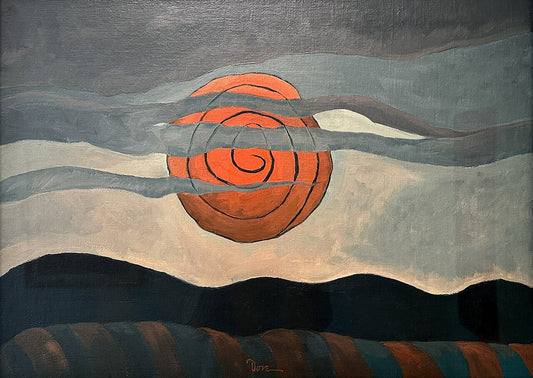 Arthur Dove Red Sun - Canvas Print