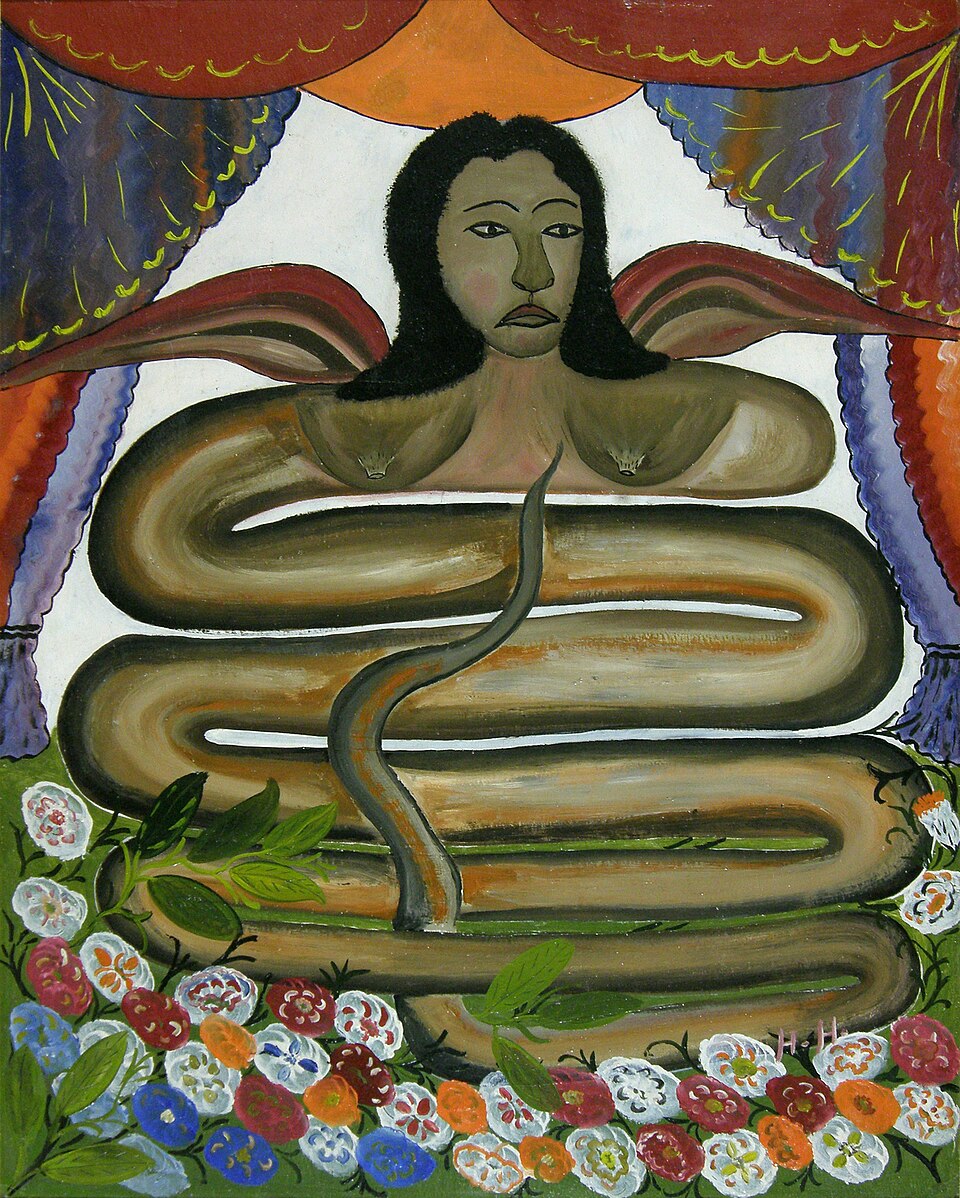 Hector Hyppolite Damballah La Flambeau - Canvas Print
